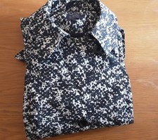 M&S Collection Womens Black and White Light Coat - Size 14