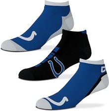 Lot de 3 chaussettes baskets flash NFL Indianapolis Colts