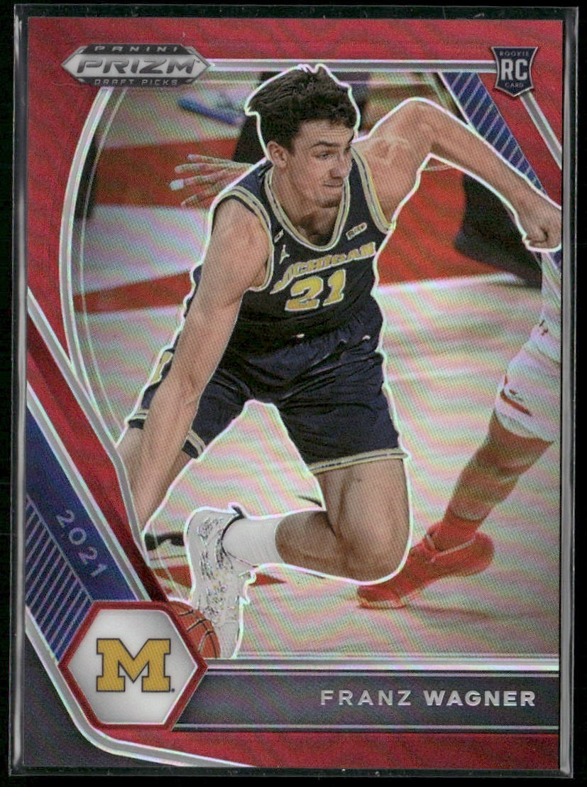 2021-22 Panini Prizm Draft Picks #9 Franz Wagner Red Prizm /299 RC ROOKIE