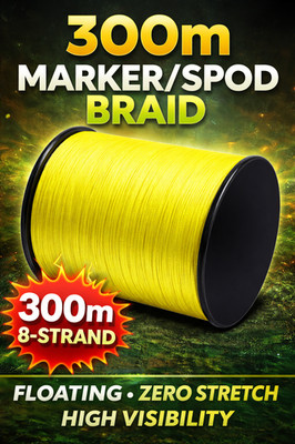 Spod Marker 8 Strand Braided Karpfen Angelschnur 300m Braid 20lb Hi-Vis / Low-Vis