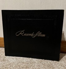 Vintage Black DECCA 7" 45rpm EMBOSSED Record ALBUM  CLEAN INDEX  Holds 15  EX