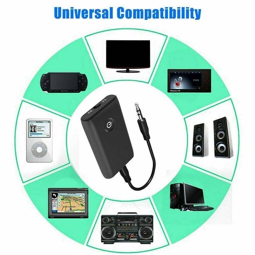 Bluetooth 5.0 Transmitter Receiver 2-in-1 3.5MM Computer TV Speaker For Use New - Afbeelding 10 van 17