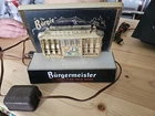 Vintage Burgermeister Beer Lighted Trolley Sign San Francisco Cable Car 3D Bar D