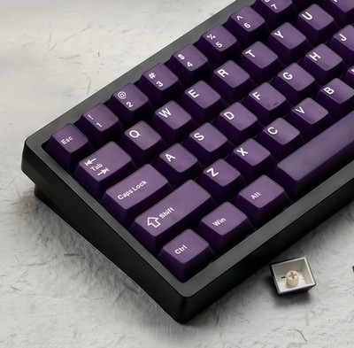 121 Count Purple Jade Double Shot PBT Cherry Profile Keycaps Set