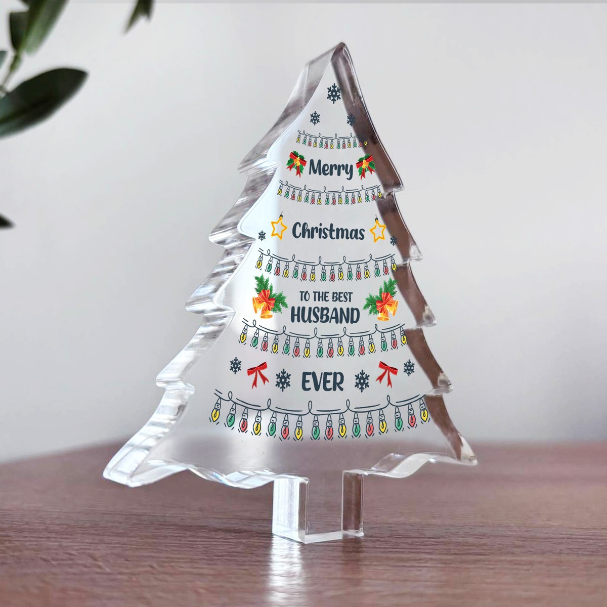 Husband Gift Christmas Acrylic Christmas Tree Gift For Her Gifts