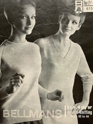 VLS006 STRICKANLEITUNG EASY KNIT DAMEN PULLOVER DK, 4-FÄDIG, 3-FÄDIG GR. 32 - 44