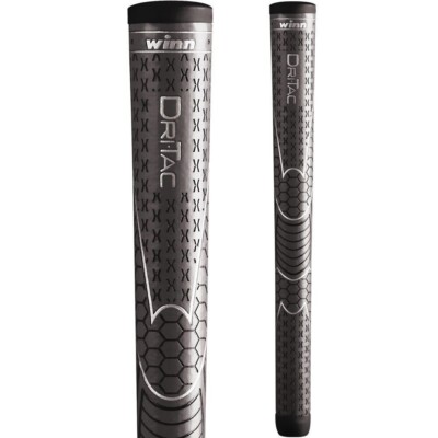 Winn Dri-Tac AVS DriTac Perf. Soft Gray Grey Oversize/Jumbo +1/8'' Golf Grip NEW