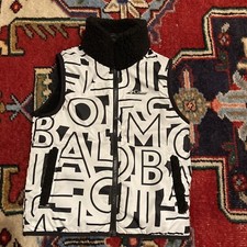 Columbia Unisex Kids Reversible Vest Size XS 6-7 Black Sherpa Pockets Logo