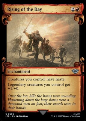 Rising of the Day Showcase Scrolls FOIL #596 | LTR Lord Of The Rings | MTG