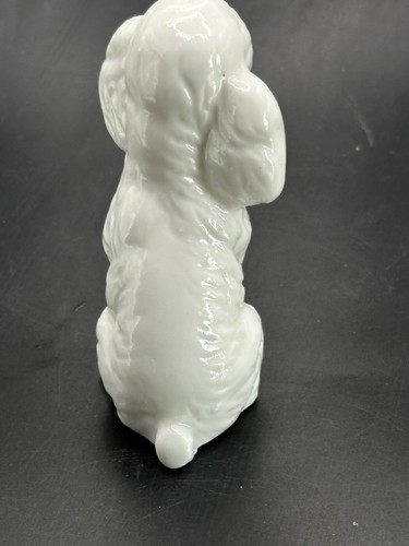 Spaniel Dog Ceramic Figurine White 3.5” Tall - Picture 3 of 5