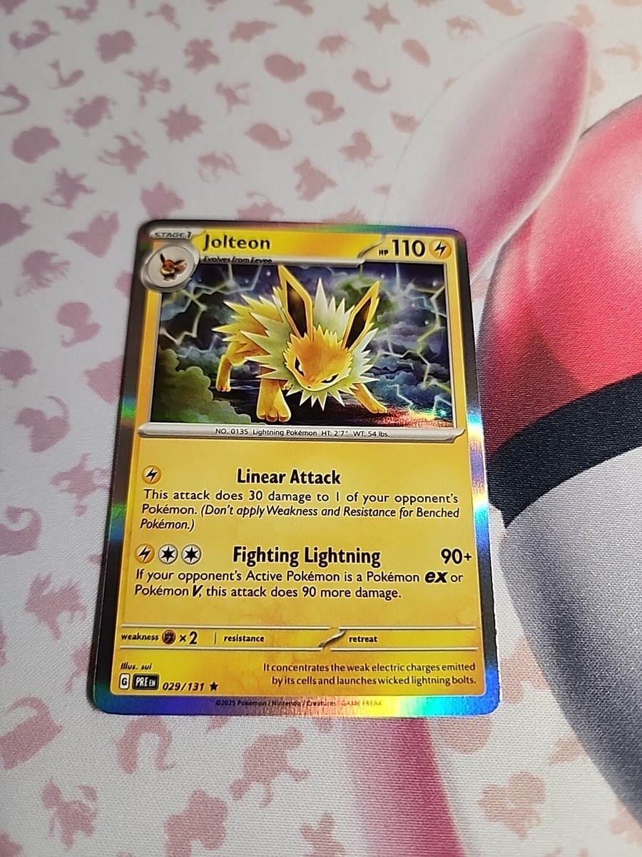 rare jolteon pokemon card Jolteon 029/131 Sv: Prismatic Evolutions Holo
