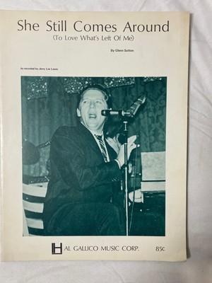 Vintage 1968 Jerry Lee Lewis She Still Come Around Sheet Music Song Piano