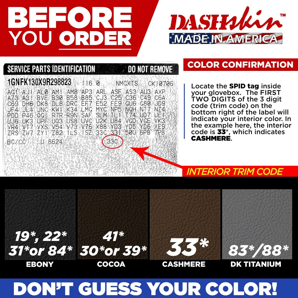 DashSkin Molded Dash Cover for 07-14 GM SUVs w/Center Speaker in Cocoa - Image 2 of 4