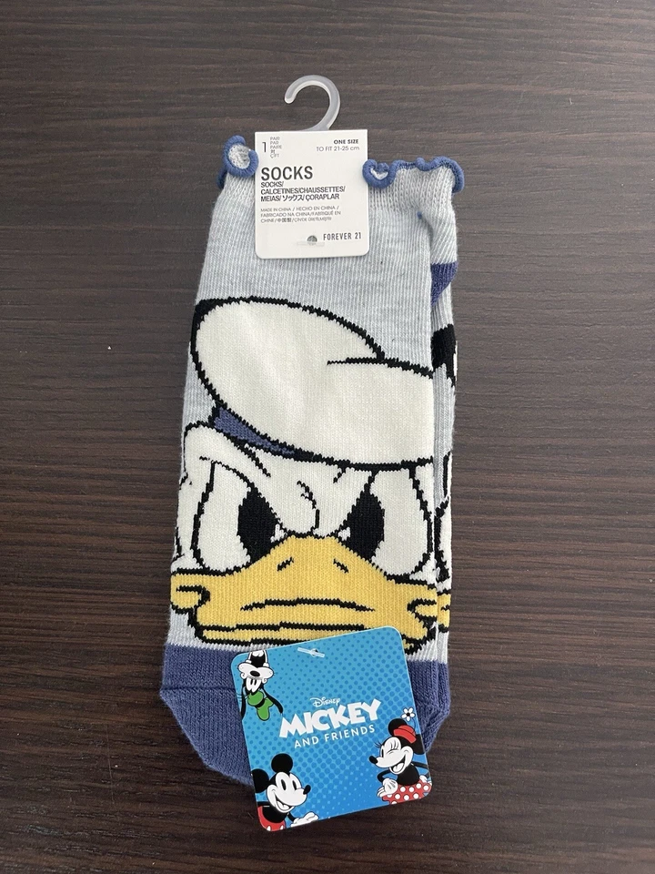 Calcetines Disney Mickey•Minnie• Pato Donald talla única nuevos con etiquetas 3 pares Foto 3 de 4