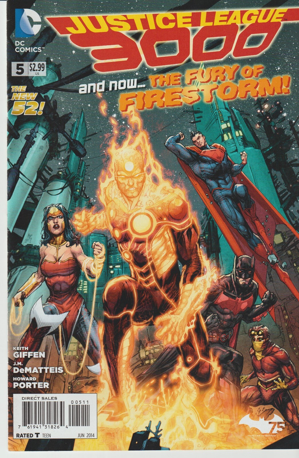 DC COMICS JUSTICE LEAGUE 3000 #5 (2014) 1ST PRINT VF