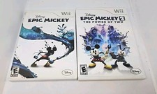 2 GAME LOT-Nintendo Wii Disney Epic Mickey & EPIC MICKEY 2The Power Of Two