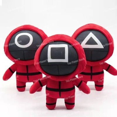 Squid Game Serie 3 Pcs Peluche 20 Cm Set Doll Pink Soldiers