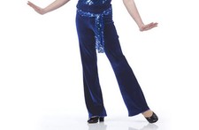Navy Blue Velvet Pants ONLY Child  Adult Sizes Dance Costume