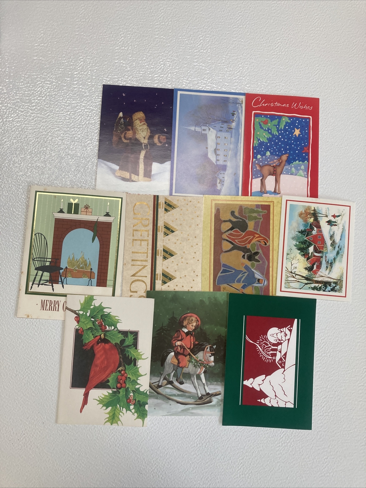 Lot Of 10 Used Vintage Christmas Cards eBay