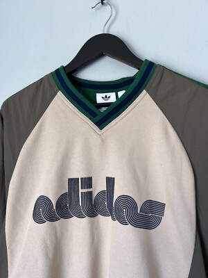 Brain Dead Adidas Nylon Pullover - Size Large - Beige - NEW