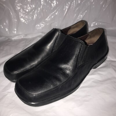 Gordon Rush Slip On Leather Rubber Sole Dress Shoes Square  display picture 1