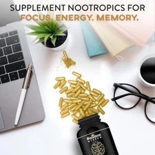 Brain Booster – Nootropic Dietary Supplement for Memory Boost – 60 All-Natura...