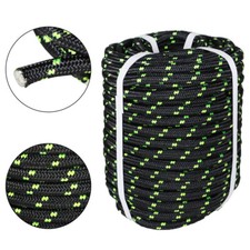 1/2" 200' Bull Rope Double Braid Polyester Rope 6180Lbs Breaking Strength