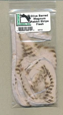 Magnum Rabbit Strips - olive barred - flesh     BMR123