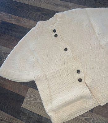 Mur Elen California Cardigan Knit Wool Button Short Sleeves vintage *Read