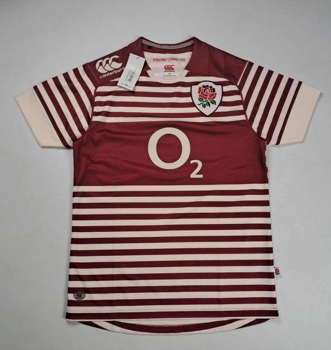 Canterbury England Match Player Issue Away Rugby Union Shirt Jersey size M