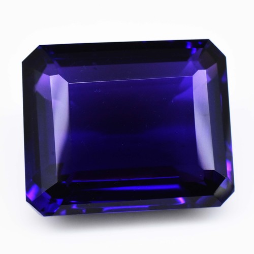55.55 Ct Natural Purple Amethyst Radiant Cut Certified UNHEATED Gemstone