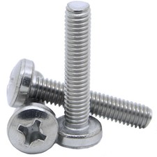 4mm M4 PHILLIPS PAN HEAD MACHINE SCREWS BOLTS A2 STAINLESS STEEL DIN 7985 H