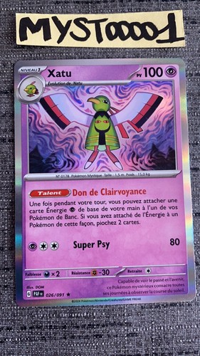 Carta Pokemon Xatu 026/091 Holo Rare - Set Destino Paldeo, Evolution 2 Carte