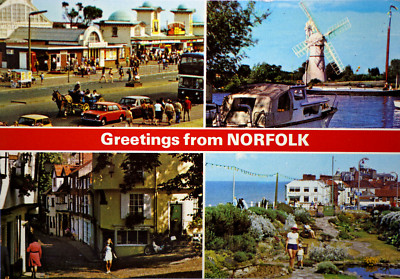 Postkarte Great Yarmouth Norwich Thurne Mill Cromer Norfolk Anglia England Dennis