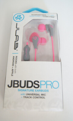 JBUDSPRO Signature Earbuds Universal Mic + Track Control JLAB Android ...