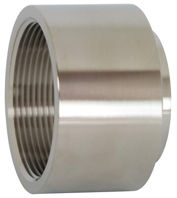 Dixon B22WB-G200 304SS Series Unpolished Female NPT x Weld End Adapter, 2''