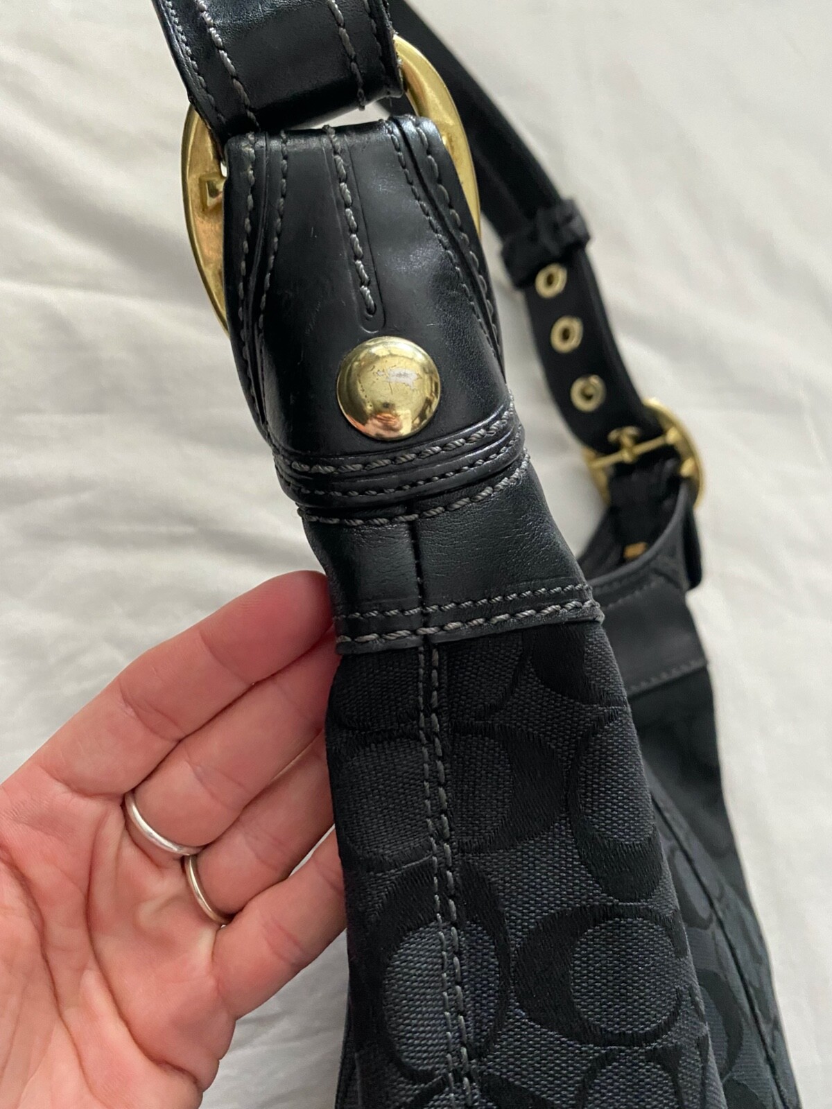 Coach Crossbody Bleeker Signature (F076811437) Black… Gem