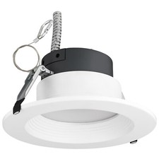 8" Recessed Ceiling Lights, Dimmable 4CCT, 55W, Multi-Volt, Canless Installation