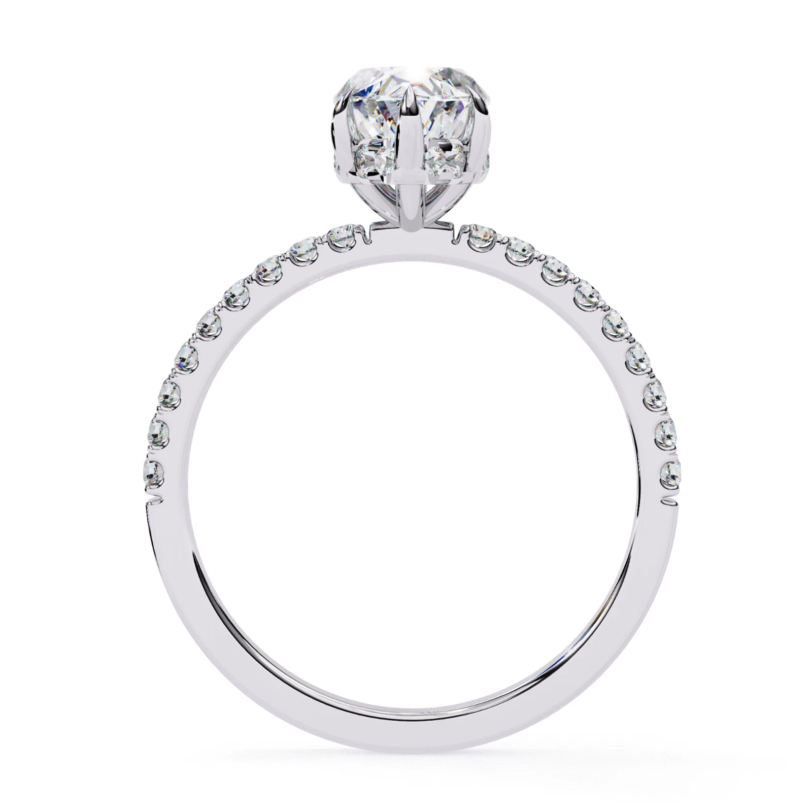 1.56ct IGI Certified Lab Grown Diamond Engagement Ring Marquise Cut 14k Gold image-4