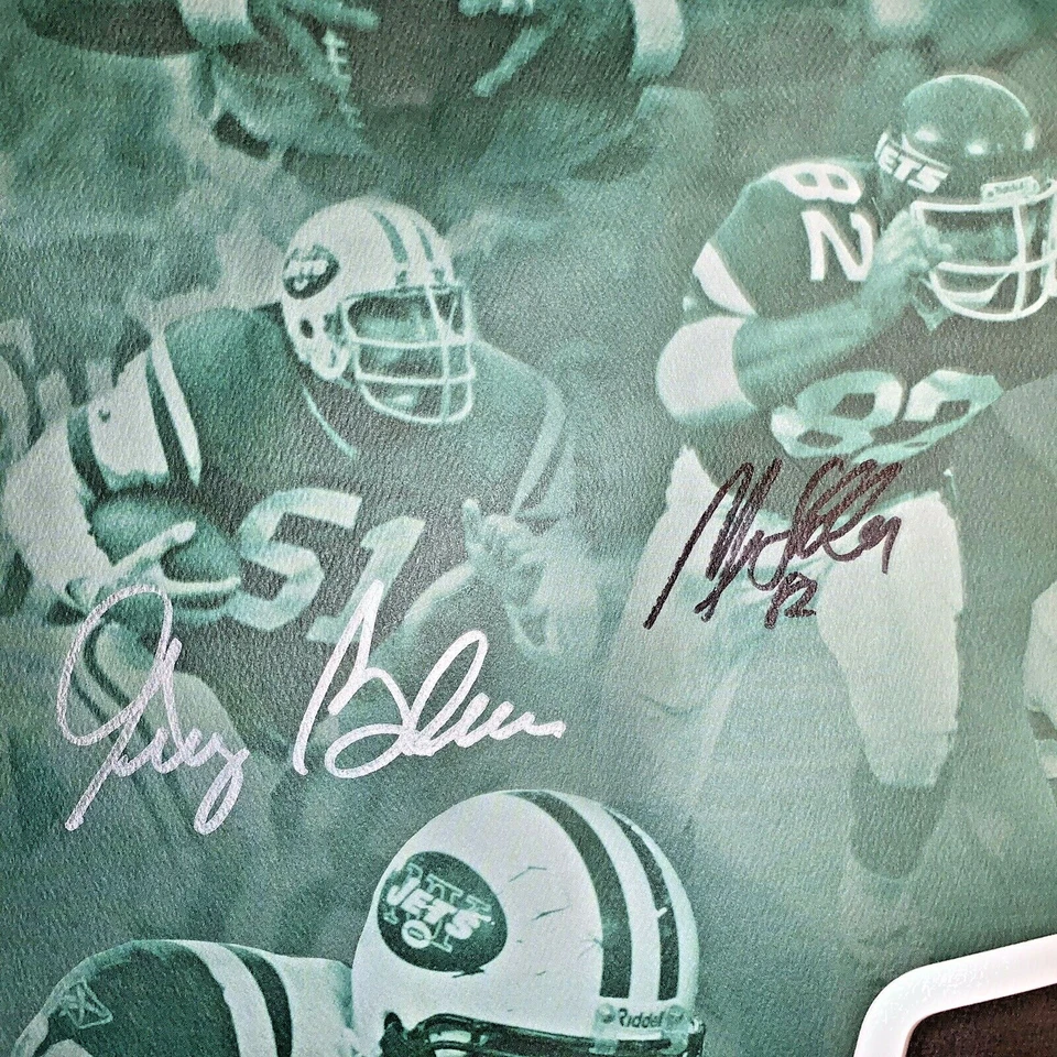 NY Jets NFL 100 All-Time Team Signed Poster Foto 2 de 4