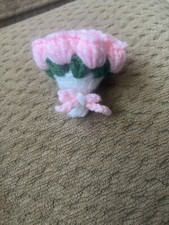 Mini Flower Bouquet Handmade Key ring With Dangling Charm