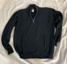Loro Piana Men  s 1/4 Zip Sweater Cotton Size 52 Made in Italy