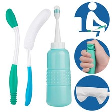 3Pcs Long Handle Butt Wiper Self Wipe Assist Tissue Grip Comfort Personal Care