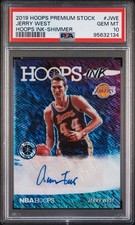 Jerry West  2019-20 Panini NBA Hoops Premium Stock - Hoops Ink #HI-JWE POP 6