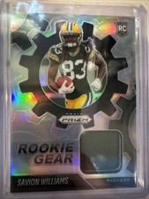 2025 Panini Prizm Rookie Gear Savion Williams #RGR-SWS RC Green Bay Packers