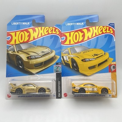 Hot Wheels Nissan Silvia (S15) Liberty Walk Gold And Yellow Lot of