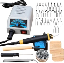 LH20 Wood Burning Kit,Wood Burning Tool, Adjustable Temperature Wood Burner Kit,