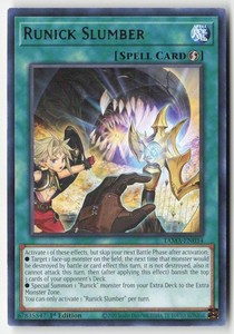 Runick Slumber TAMA-EN034 Tactical Masters Rare 1st Edition