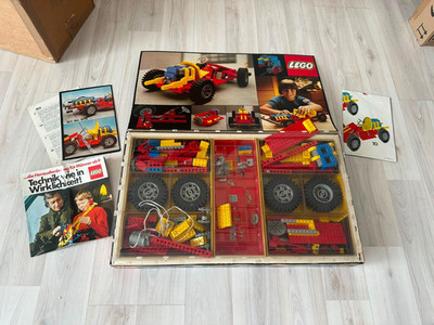 LEGO Technic 853 Auto Chassis Vintage 1977 mit OVP und Anleitung Retro Technik
