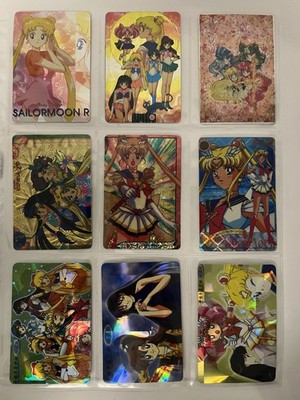 9 Sailor Moon Trading Card Sticker Prism Holo Foil Card